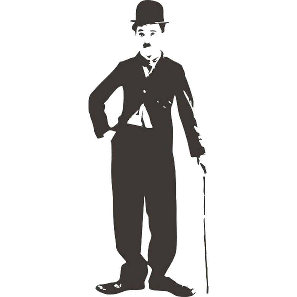 Adesivo Diverso Charles Chaplin X4 Adesivos Uma Cor (80x33cm) é bom? Vale a pena?