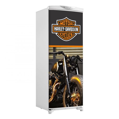 Adesivo Geladeira Envelopamento Porta Harley Davidson Moto - Até 1,50x0,60 M é bom? Vale a pena?