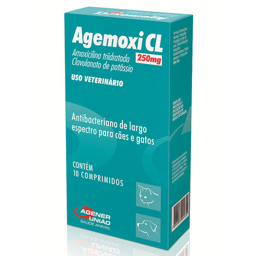 Agemoxi Cl 250mg Antibiótico 10 Comprimidos Cães e Gatos Agener União é bom? Vale a pena?