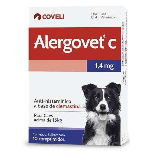 Alergovet C 1,4 Mg Antialérgico com 10 Comprimidos - Coveli é bom? Vale a pena?