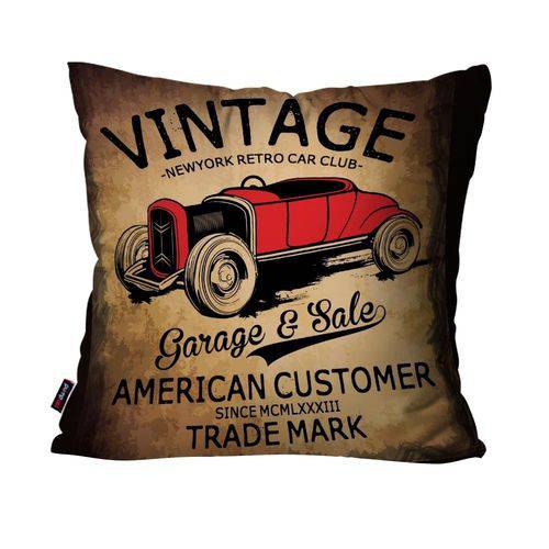 Almofada Decorativa Avulsa Marrom Vintage Garage é bom? Vale a pena?