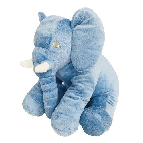 Almofada Travesseiro Elefante de Pelúcia para Bebê Dormir Azul 60cm - LuckBaby é bom? Vale a pena?