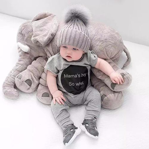Almofada Travesseiro Elefante de Pelúcia para Bebê Dormir Cinza 60cm é bom? Vale a pena?