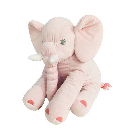 Almofada Travesseiro Elefante de Pelúcia para Bebê Dormir Rosa 60cm - LuckBaby é bom? Vale a pena?