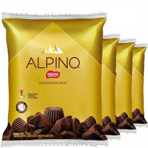 Alpino Achocolatado em Pó 1kg Nestle - Kit com 4 Unidades - Total 4kg é bom? Vale a pena?
