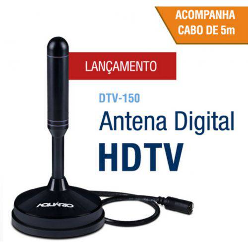 Antena Tv Digital Hdtv Dtv 150 Aquario Cabo 5 Metros é bom? Vale a pena?