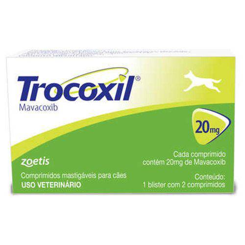 Anti-Inflamatório Zoetis Trocoxil de 2 Comprimidos - 20 Mg é bom? Vale a pena?