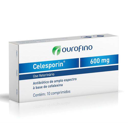 Antibiótico Ouro Fino Celesporin de 10 Comprimidos - 600 Mg é bom? Vale a pena?