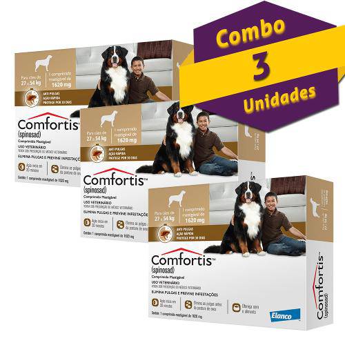 Antipulgas Comfortis Elanco Kit com 3 para Cães de 27 a 54 Kg é bom? Vale a pena?