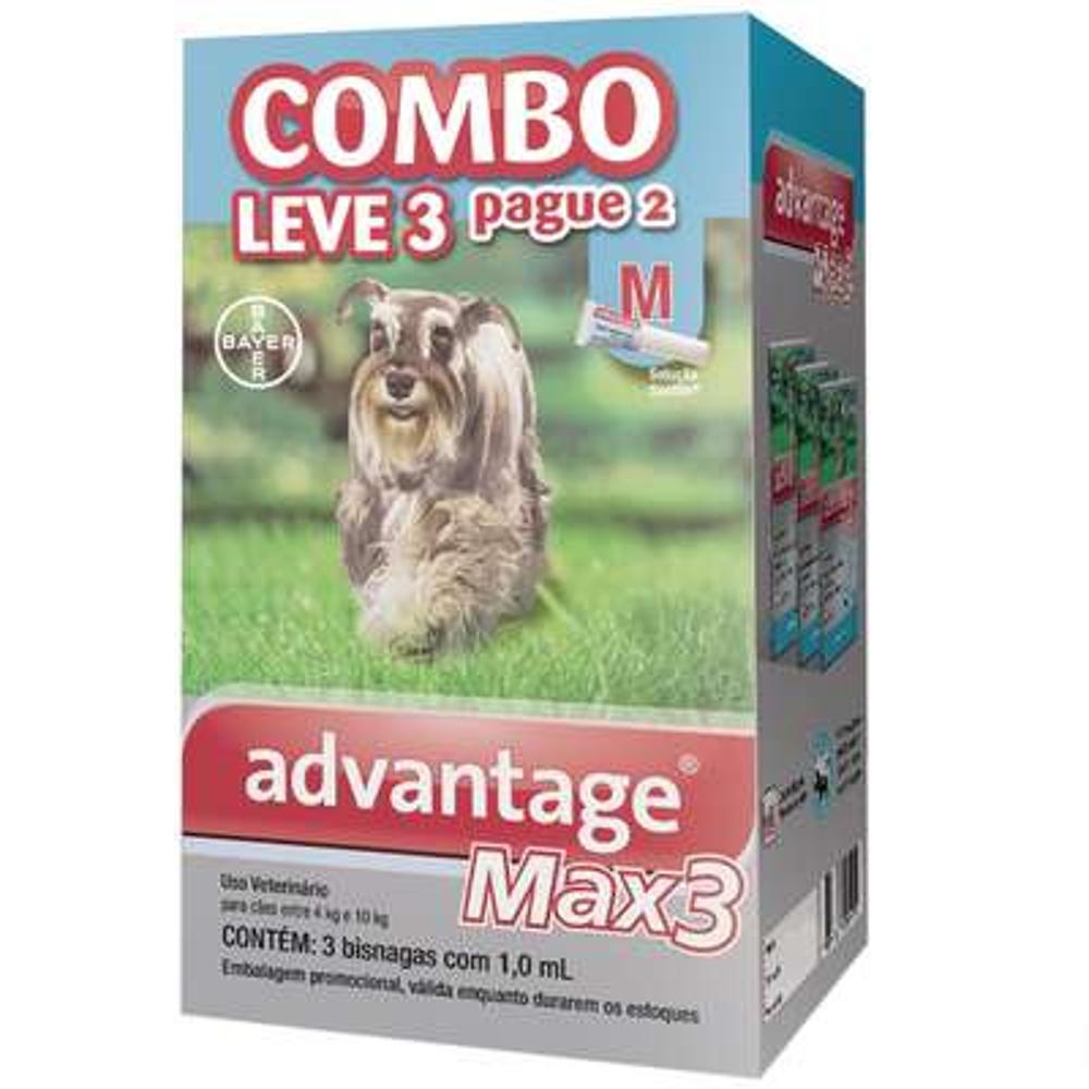 Antipulgas E Carrapatos Bayer Advantage Max3 Combo Para Cães De 4 Kg A 10 Kg é bom? Vale a pena?