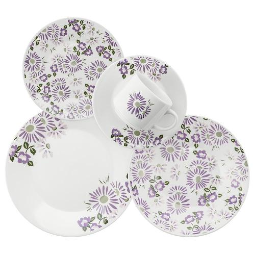 Aparelho de Jantar 30 Peças em Cerâmica Actual Lilac - Oxford é bom? Vale a pena?