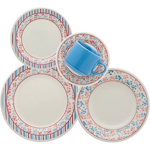 Aparelho de Jantar/Chá 20 Peças Cerâmica Donna Melissa Multicolorido - Biona é bom? Vale a pena?