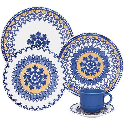 Aparelho de Jantar/Chá 30 Peças Cerâmica Floreal La Carreta - Oxford Porcelanas é bom? Vale a pena?
