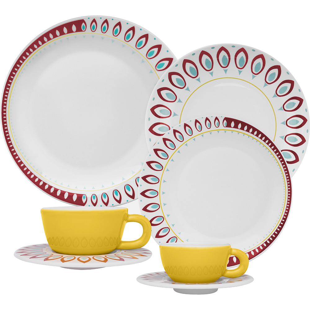 Aparelho de Jantar Chá e Cafezinho 42 Peças Porcelana Moon Indian Branco - Oxford Porcelanas é bom? Vale a pena?