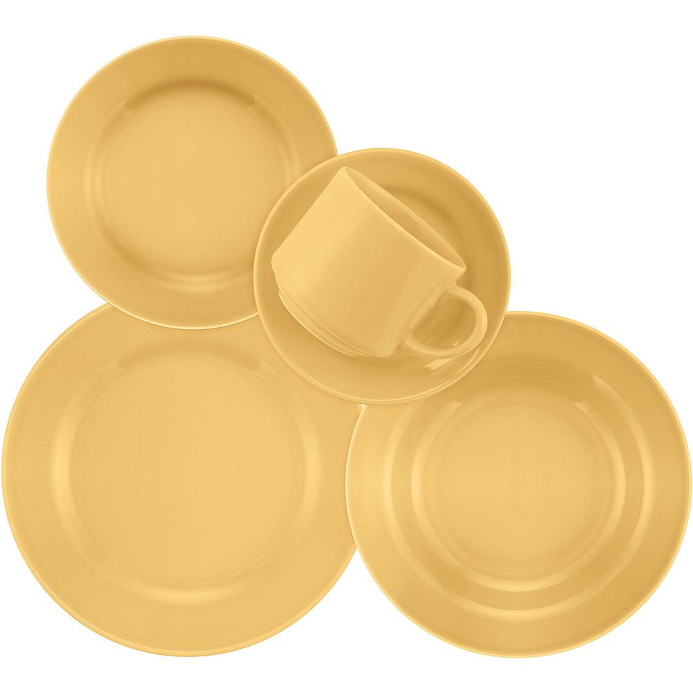 Aparelho de Jantar e Chá 20 Peças Cerâmica Donna Amarelo - Biona é bom? Vale a pena?