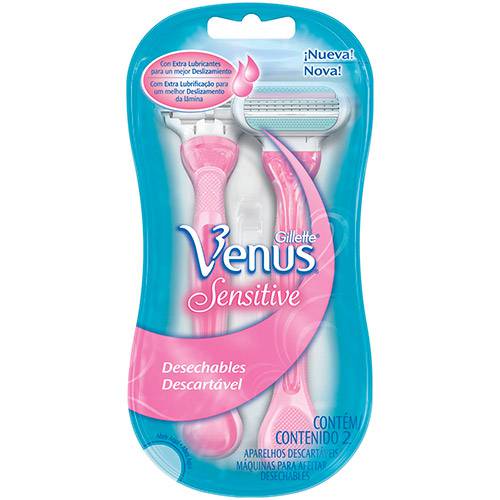 Aparelho Descartável Gillette Feminino Venus Sensitive - 2 Unidades é bom? Vale a pena?