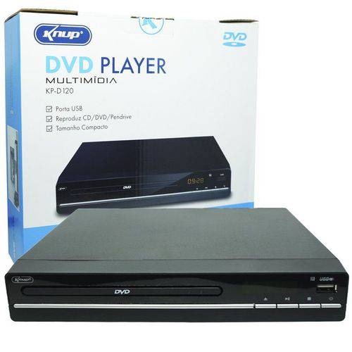 Aparelho Dvd Player Rca 2.0 Canais Usb Mp3 Cd Ripping Display Led Controle Knup Preto KP-D120 Bivolt é bom? Vale a pena?