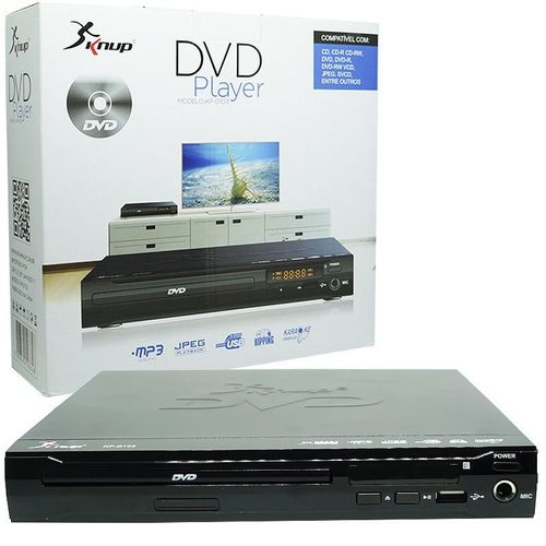 Aparelho DVD Player Rca 2.0 Canais USB Mp3 Cd Ripping Karaoke Knup Preto KP-D103 Bivolt é bom? Vale a pena?