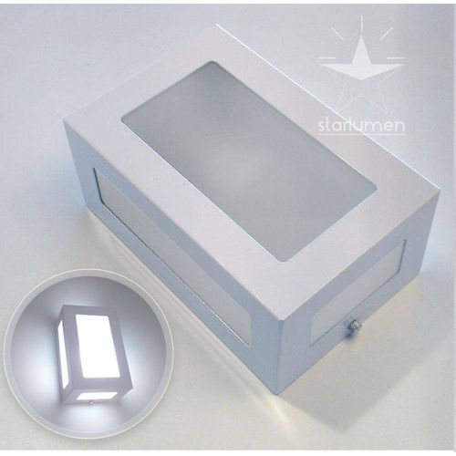 Arandela 5 Vidros Branca em Alumínio Luminária de Parede / Muro Uso Interno / Externo - Starlumen é bom? Vale a pena?