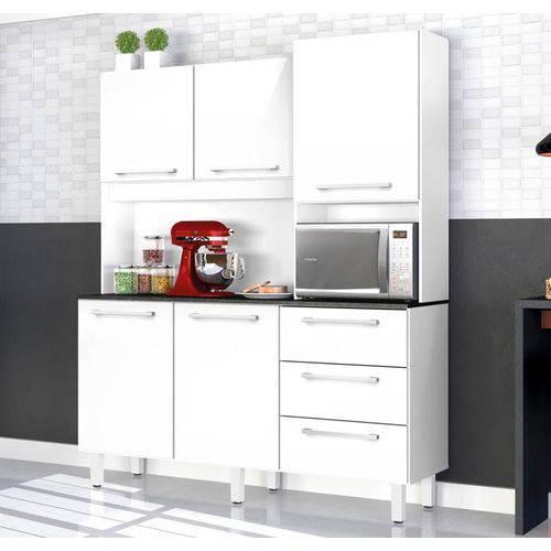 Armário de Cozinha 5 Portas e 3 Gavetas Galaxy Plus Branco é bom? Vale a pena?