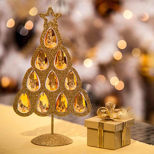 Árvore com Gotas de Acrílico Dourado - Christmas Traditions é bom? Vale a pena?