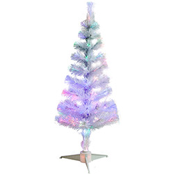 Árvore de Fibra Ótica 1m Christmas Traditions Branca é bom? Vale a pena?