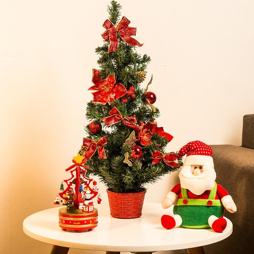 Árvore de Mesa com Decoração Vermelha 60cm - Orb Christmas é bom? Vale a pena?