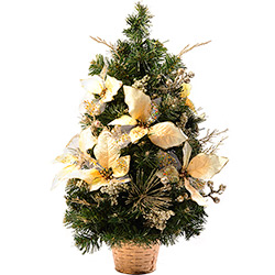 Árvore de Mesa Decorada Champagne 60cm - Orb Christmas é bom? Vale a pena?