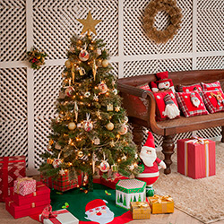Árvore de Natal 1,80 Mts. com Fibra Ótica - 220 Galhos e Leds Coloridos  Arvores de Natal