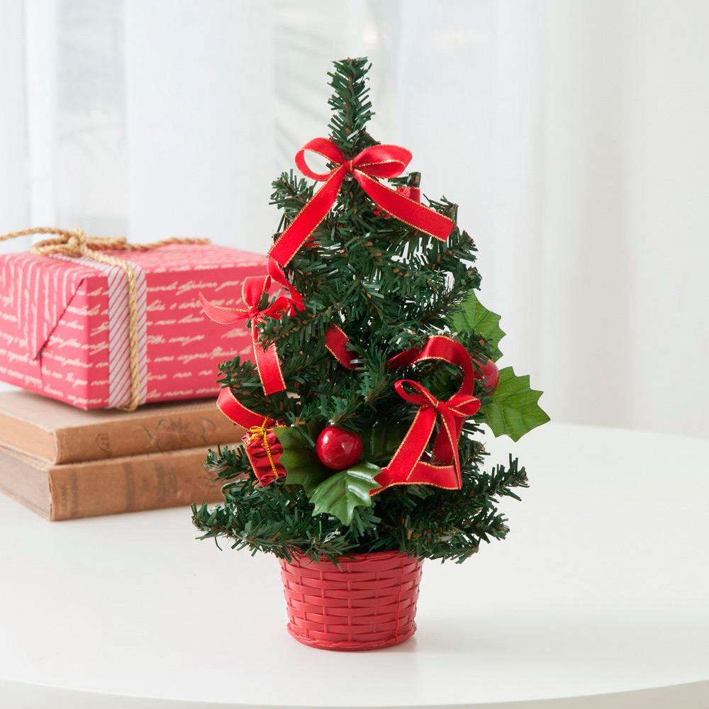 Árvore de Natal de Mesa Decorada Base Vermelha 25cm - Orb Christmas é bom? Vale a pena?