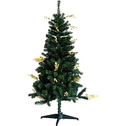 Árvore de Natal Decorada 1,5m 359 Galhos com Enfeites de Frutas Douradas e Pontas Natalinas Douradas - Orb Christmas é bom? Vale a pena?