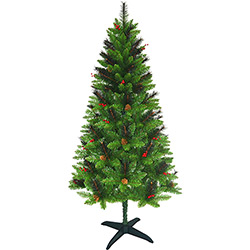 Árvore de Natal Decorada 1,8m 488 Galhos - Enfeitada com Pinhas e Frutinhas - Orb Christmas é bom? Vale a pena?