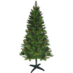 Árvore de Natal Decorada Verde 2,1m - 646 Galhos e Enfeitada com Pinhas e Frutinhas - Orb Christmas é bom? Vale a pena?