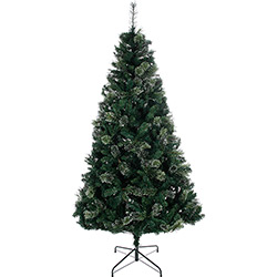 Árvore de Natal Verde 2,1m com Floquinhos Prateados 1.300 Galhos - Orb Christmas é bom? Vale a pena?