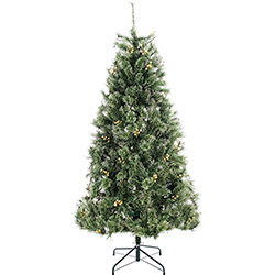 Árvore de Natal Verde com Glitter 1,8m 622 Galhos - Enfeitada com Frutas Douradas e Base Metálica - Orb Christmas é bom? Vale a pena?