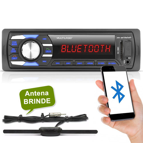 Auto Radio Mp3 Player Bluetooth USB Sd Multilaser Som Automotivo + Antena Interna Stetsom é bom? Vale a pena?
