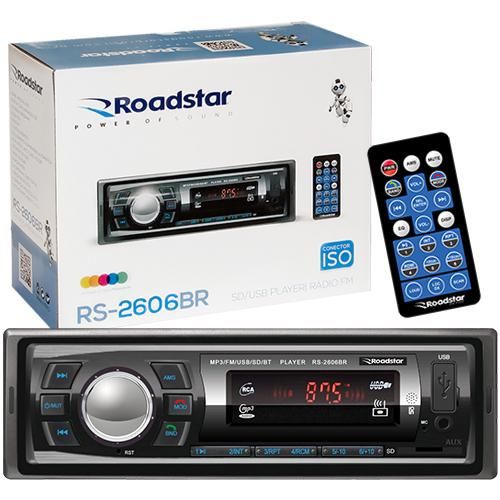 Auto Rádio Roadstar RS2606BR Bluetooth Mp3/FM/USB é bom? Vale a pena?