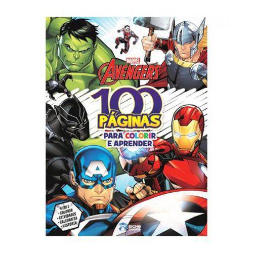 Avengers: Col. 100 Páginas para Colorir e Aprender é bom? Vale a pena?