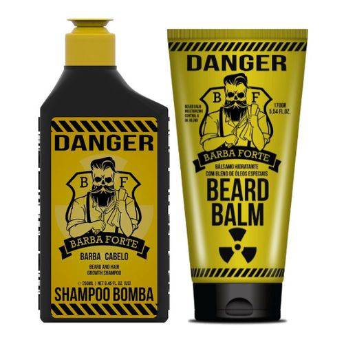Barba Forte Kit Duo Danger - Shampoo Bomba 250ml + Balm 170g é bom? Vale a pena?