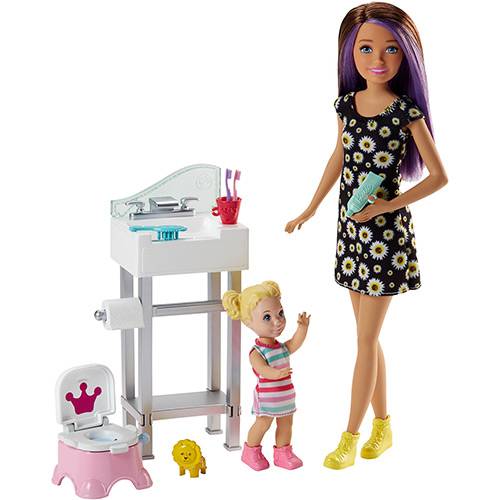 Barbie Babysitter Banheiro com o Bebê - Mattel é bom? Vale a pena?