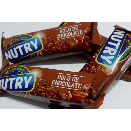 Barra de Cereal Bolo de Chocolate Nutry Cx 24un (22g) é bom? Vale a pena?