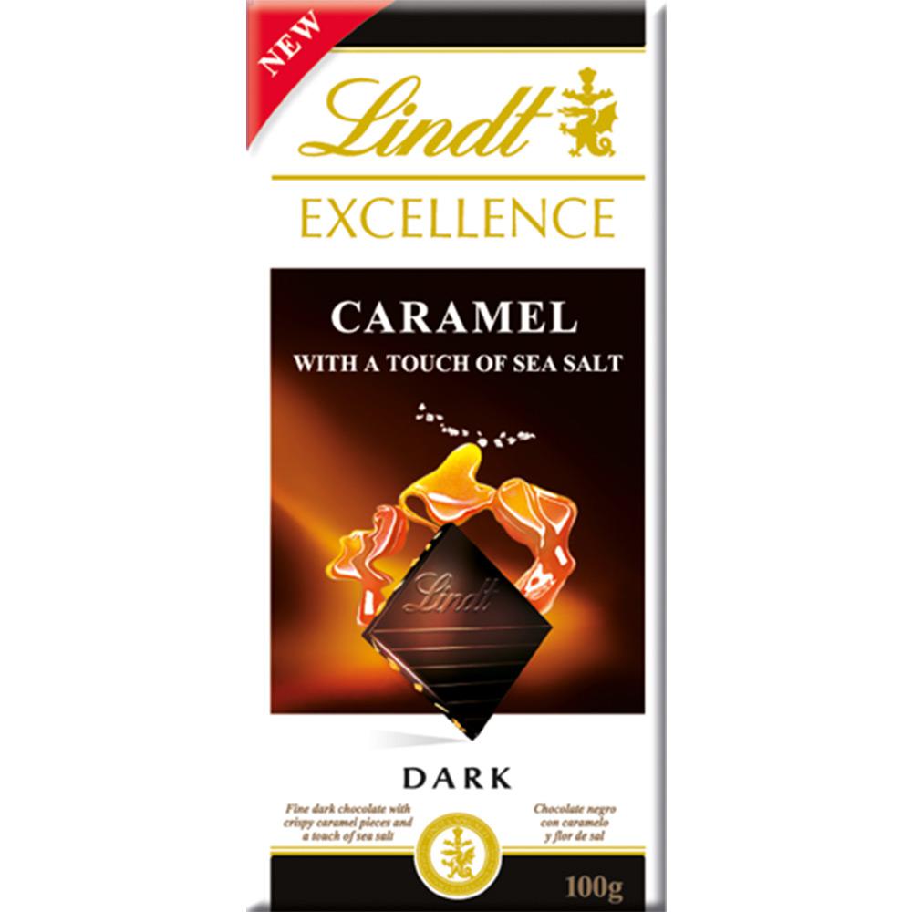 Barra de Chocolate Suíço Excellence Caramelo & Sea Salt Dark Lindt 100g é bom? Vale a pena?