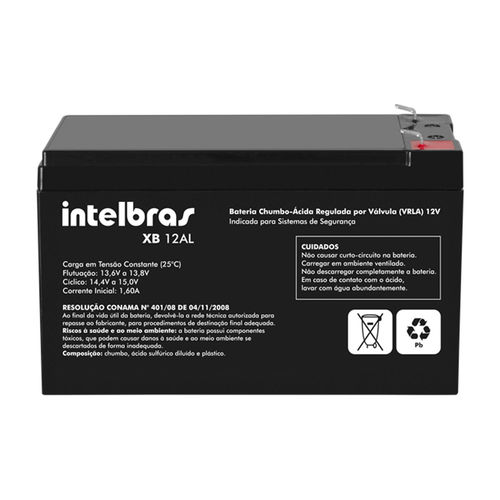 Bateria 12v Intelbras para Sistema de Segurança Xb 12al é bom? Vale a pena?
