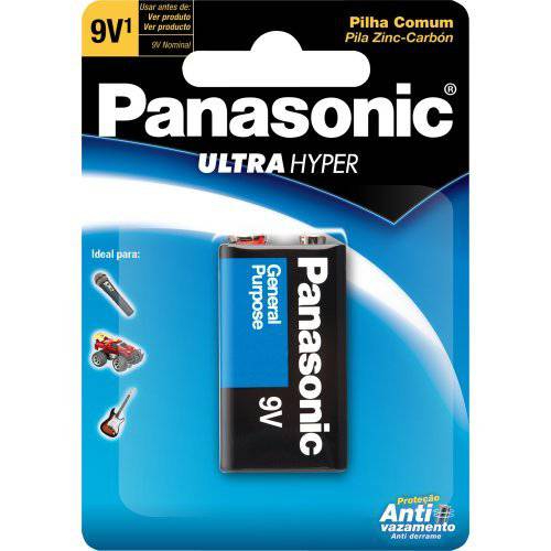 Bateria 9v 6f22upt/1b Panasonic é bom? Vale a pena?