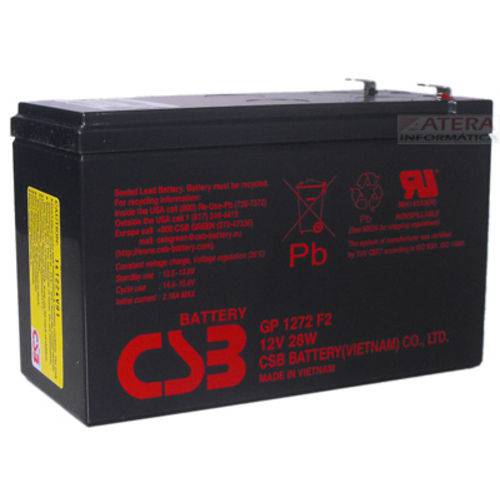 Bateria GP1272 F2 12VDC 7,2Ah para Nobreaks - CSB Longa Vida 5 Anos é bom? Vale a pena?