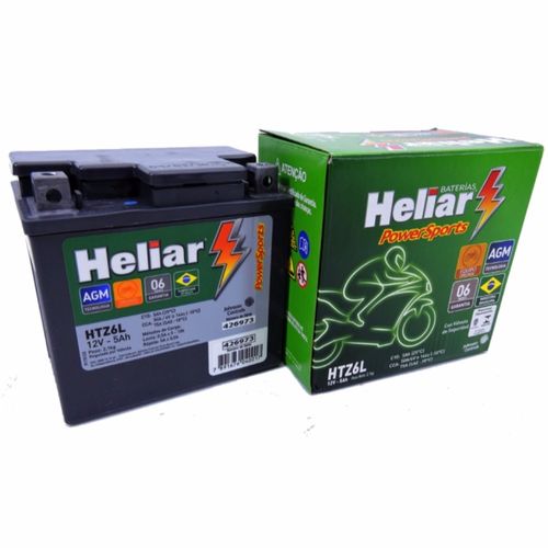 Bateria Selada Heliar Htz6 Moto Fazer 15 é bom? Vale a pena?