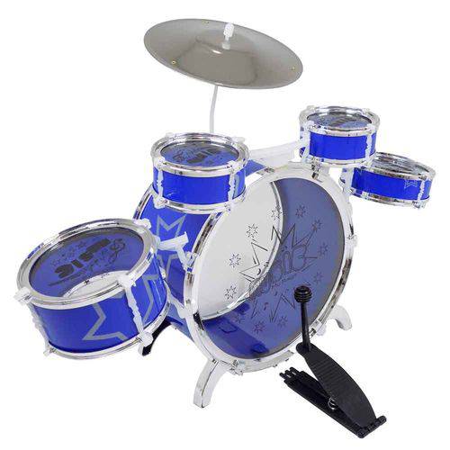 Bateria Musical Infantil Fênix Azul C/ Banco Tambor Baquetas Instrumentos é bom? Vale a pena?