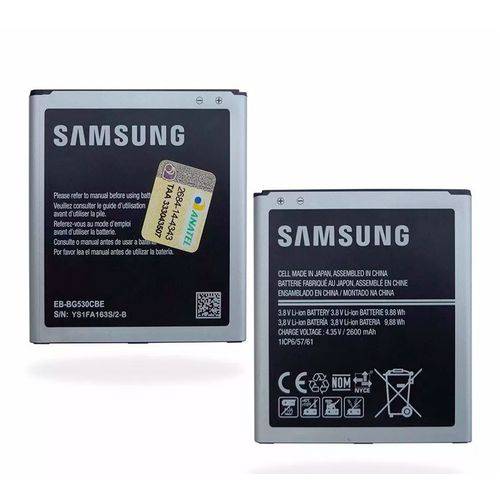Bateria Samsung Galaxy J5 J500 J500m 2600mah G530cbe Original é bom? Vale a pena?