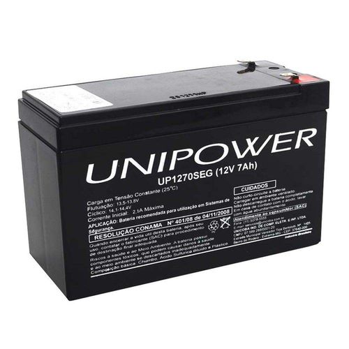 Bateria Unipower Up1270seg 12v 7ah para Segurança é bom? Vale a pena?