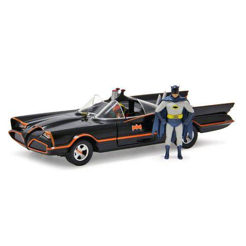 Batmóvel 1966 Classic Tv + Figura Batman & Robin Jada Toys 1:24 é bom? Vale a pena?